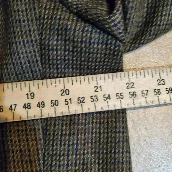 Chaps Ralph Lauren Mens Sz 44 Reg 3-Button Lined Double Vent Blazer Virgin Wool - Picture 10 of 11